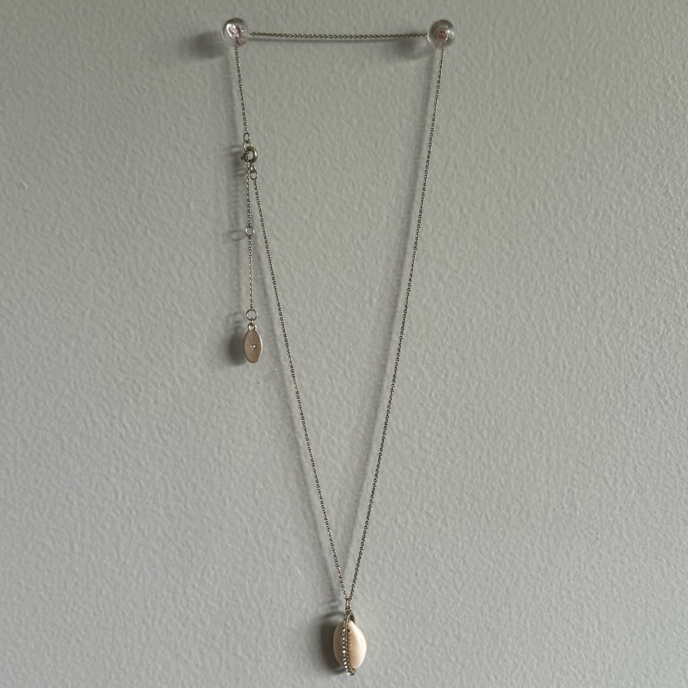 LOFT Gold Shell Pendant Necklace!